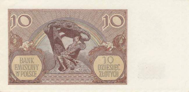 10 Zloty Polen p94 1940